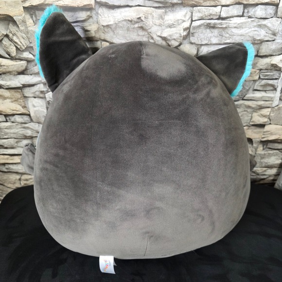 Squishmallows Aldous Fruit Bat Plush Black Teal Original Jazwares - Picture 2 of 14